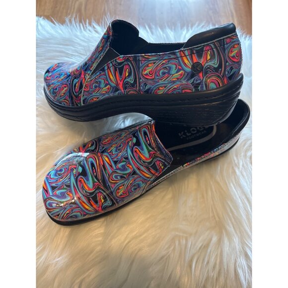 Klogs Footwear Moxy 7.5W Slip-On Nurse Comfort Leather Work Multicolor NWOT - Picture 2 of 9